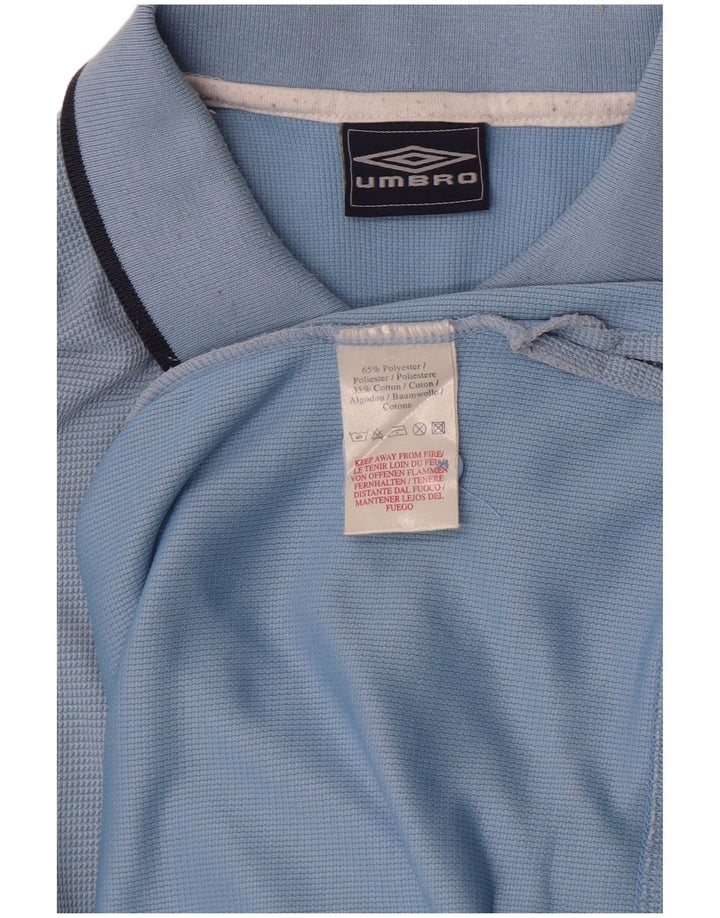 Polo Umbro Hombre Poliéster Azul Medio