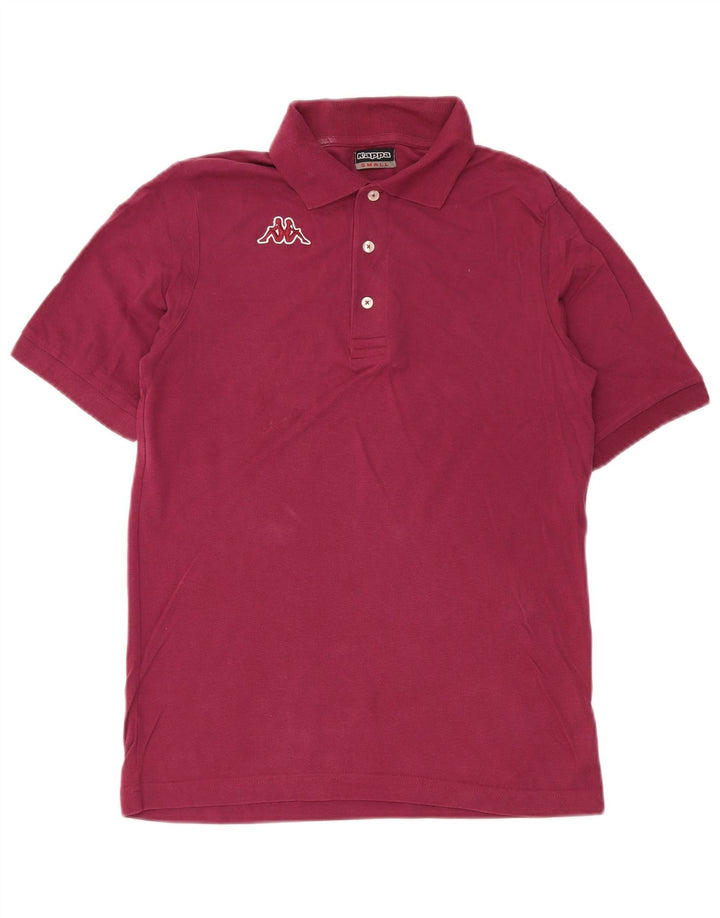 Kappa Polo Hombre Small Borgoña Algodón