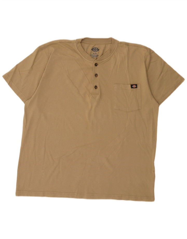 Dickies Hombre Regular Camiseta Top XL Beige Algodón