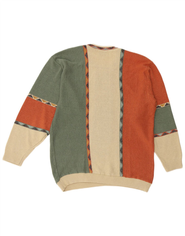 BERTO LUCCI Jersey De Cuello Redondo Hombre Grande Multicolor Geométrico