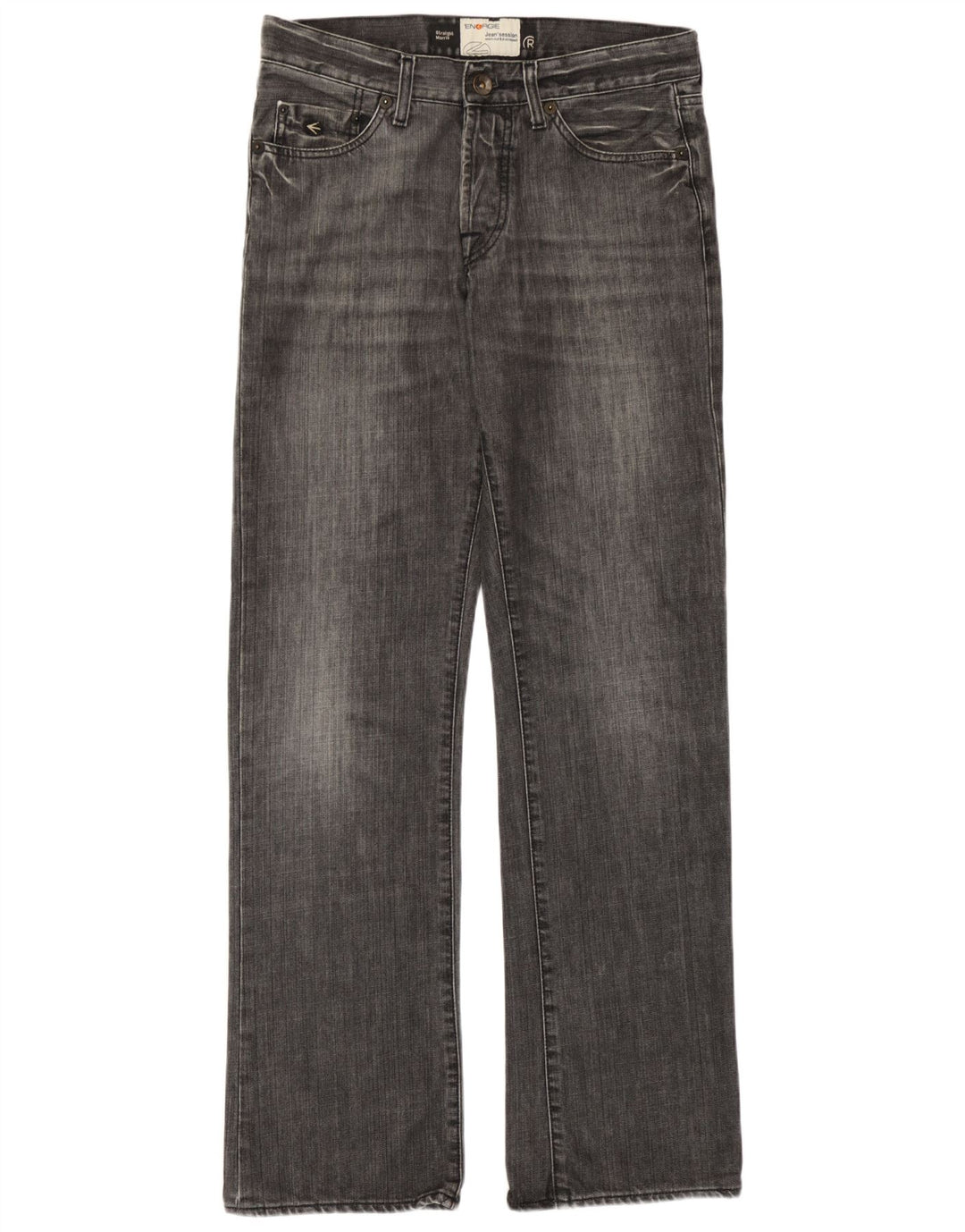Energie Jeans rectos Morris para hombre W32 L34 Algodón gris