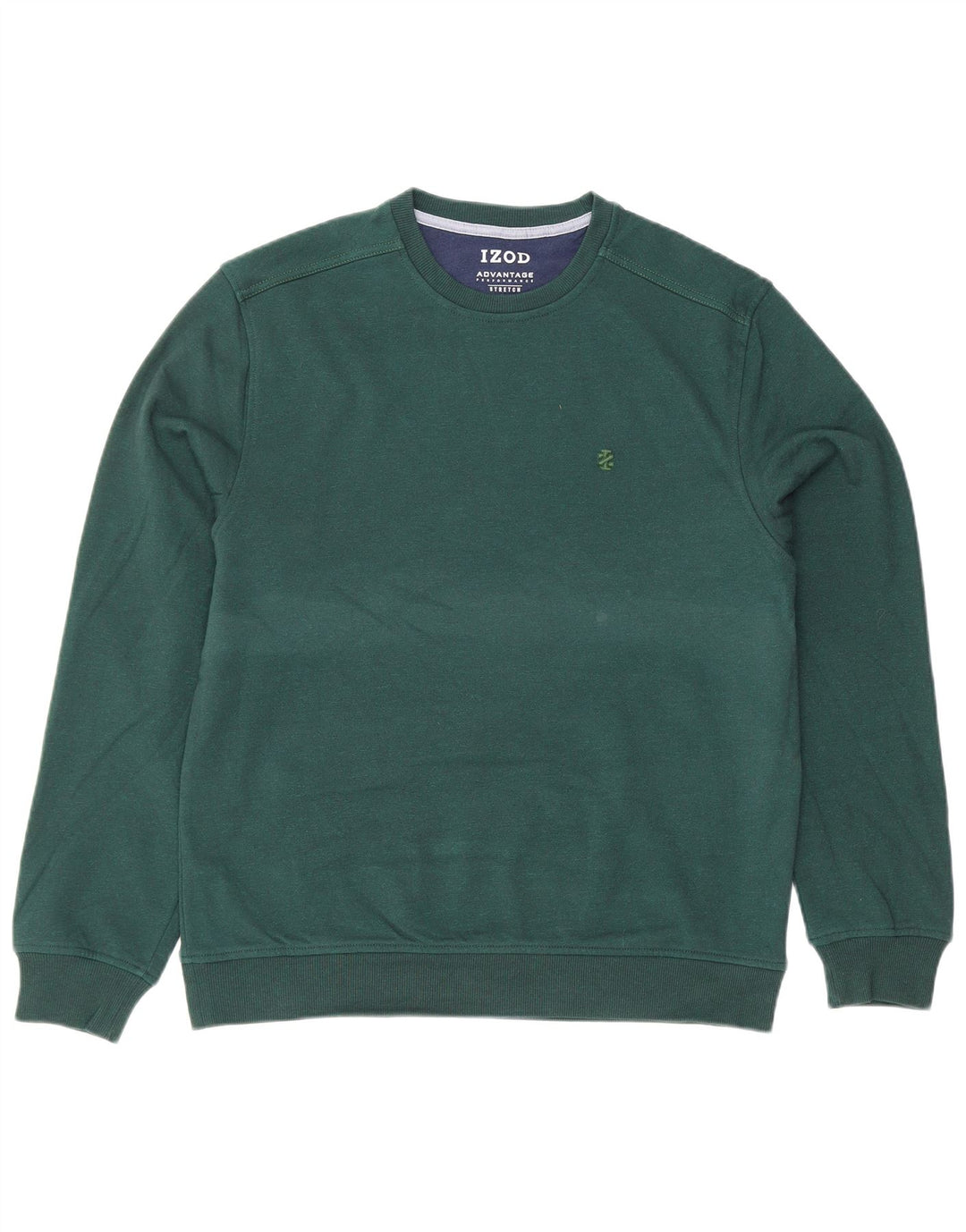 IZOD Hombre Sudadera Jumper Algodón Verde Medio