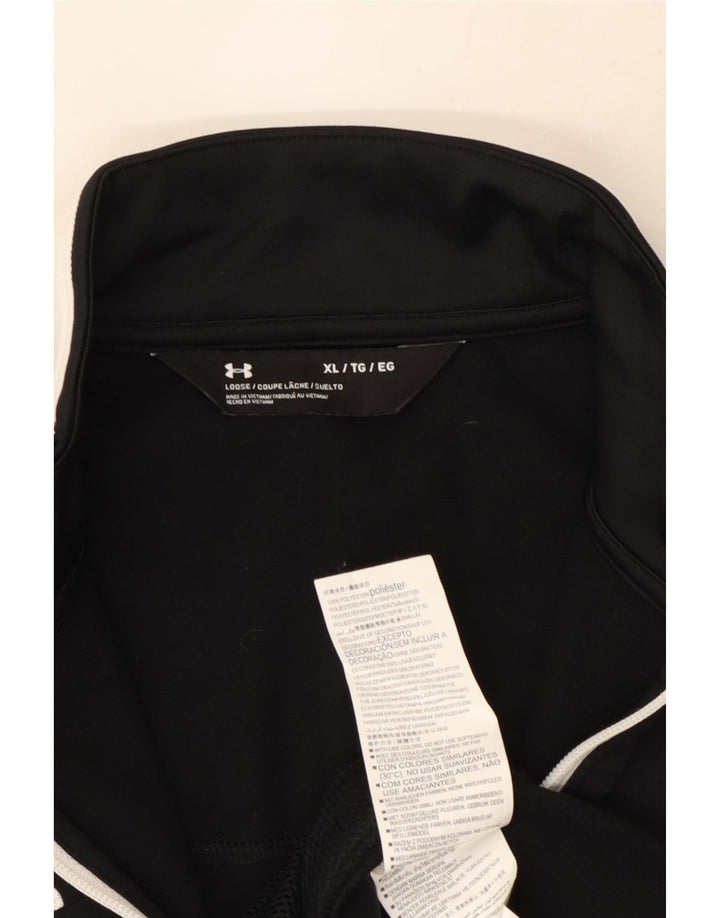 Under Armour Chaqueta de chándal para hombre XL Poliéster color block negro