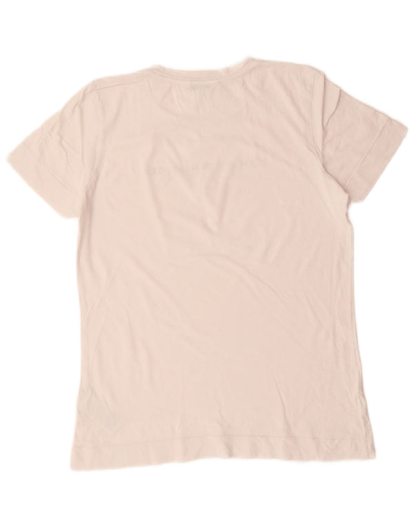 Tommy Hilfiger Camiseta gráfica para mujer Top UK 14 Medium White Cotton