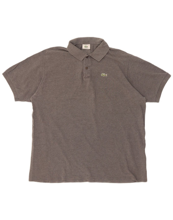 Polo Lacoste para hombre talla 7 2XL gris
