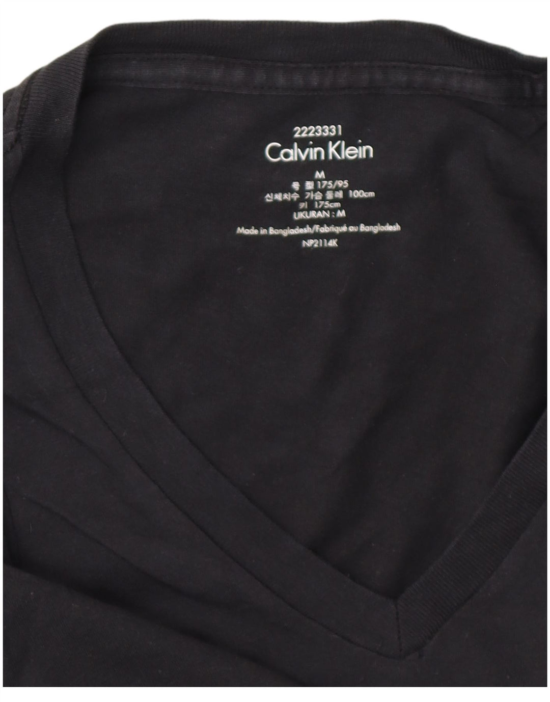 CALVIN KLEIN Camiseta para hombre Top Medium Black