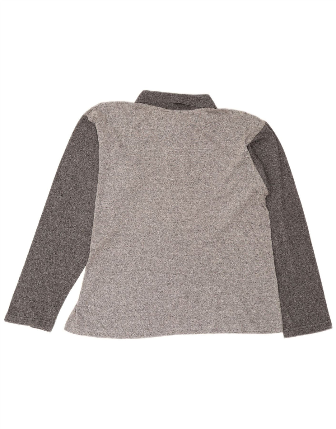 Champion Polo De Manga Larga Para Hombre Gris Grande Colorblock