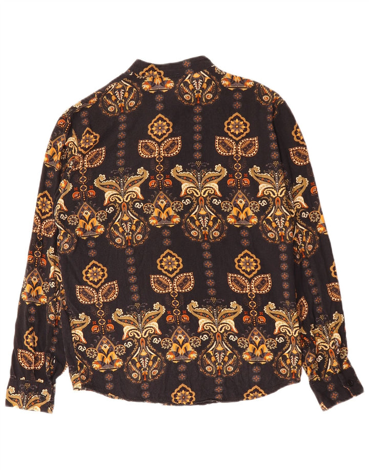 ADON Camisa Hombre Small Black Paisley