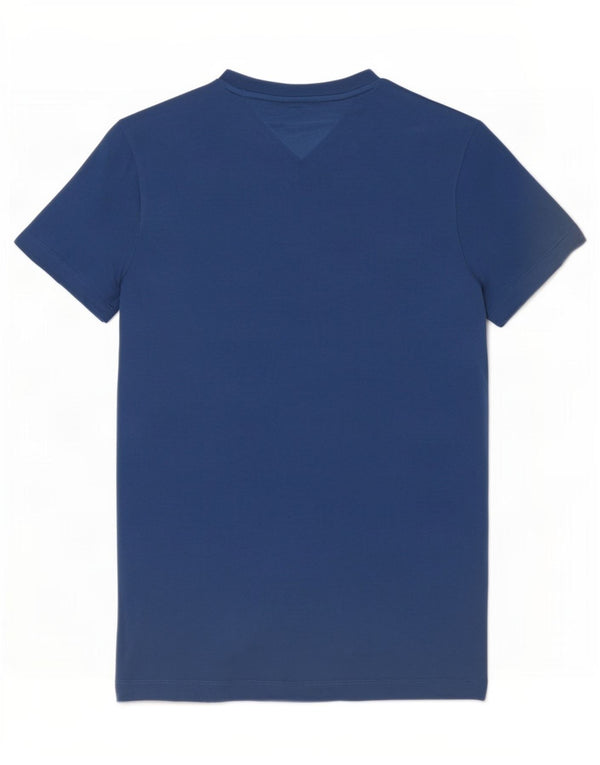 Tommy Hilfiger Camiseta gráfica ajustada para hombre Top grande azul