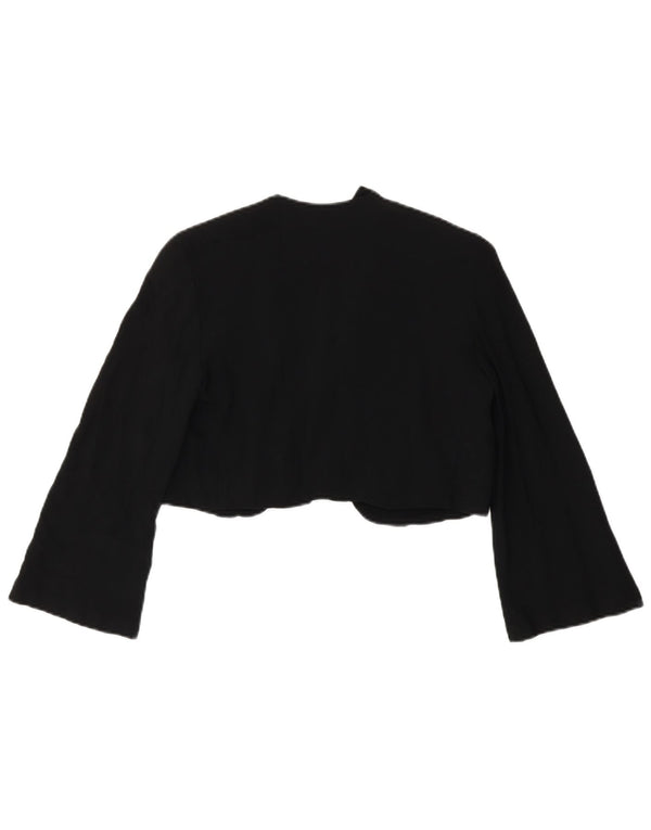 Max & Co. Chaqueta Bolero Abierta de Manga 3/4 para Mujer Couture UK 10 Small Black