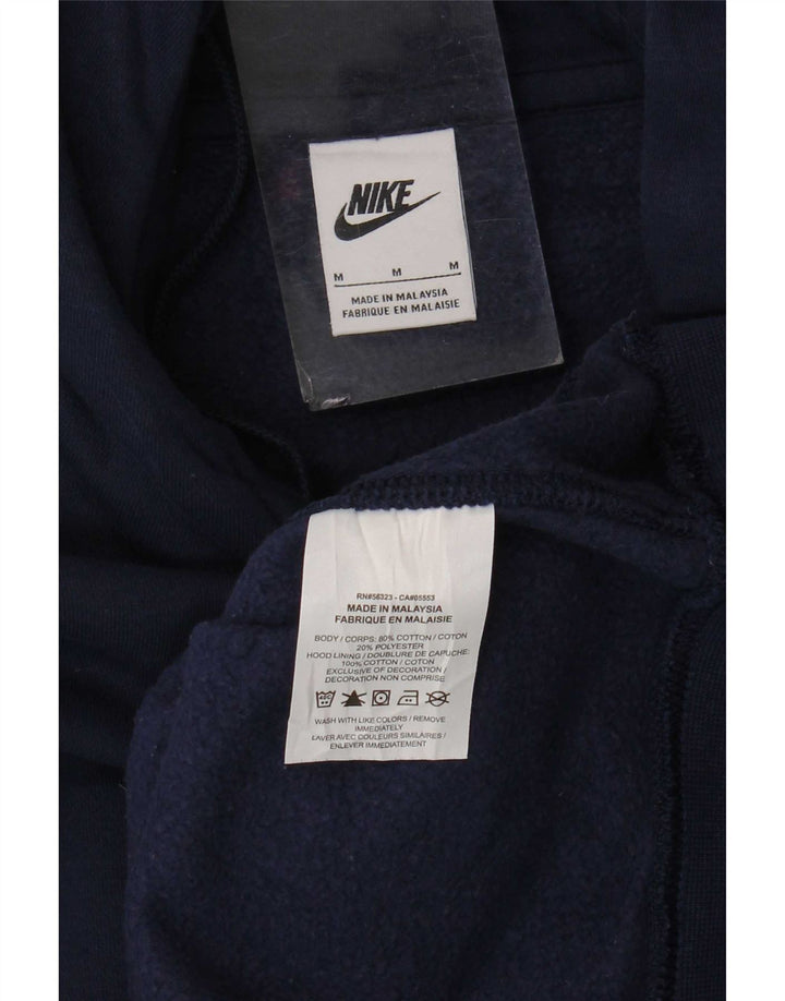 Nike Hombre Sudadera con capucha Jumper Medium Azul Marino Algodón