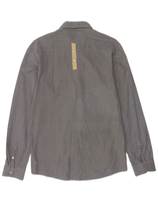 Camisa Quiksilver Hombre Small Blue Pinstripe Cotton