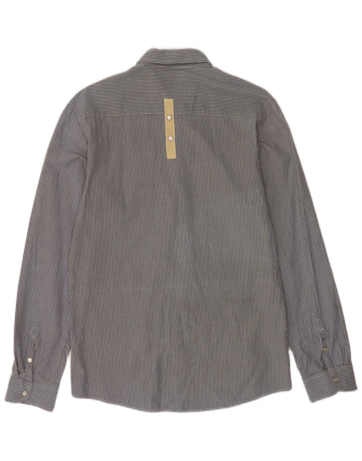 Camisa Quiksilver Hombre Small Blue Pinstripe Cotton