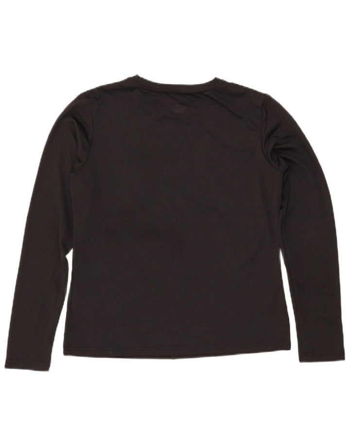 NIKE Mujer Dri Fit Top Manga Larga US 8/10 Mediano Negro Poliéster