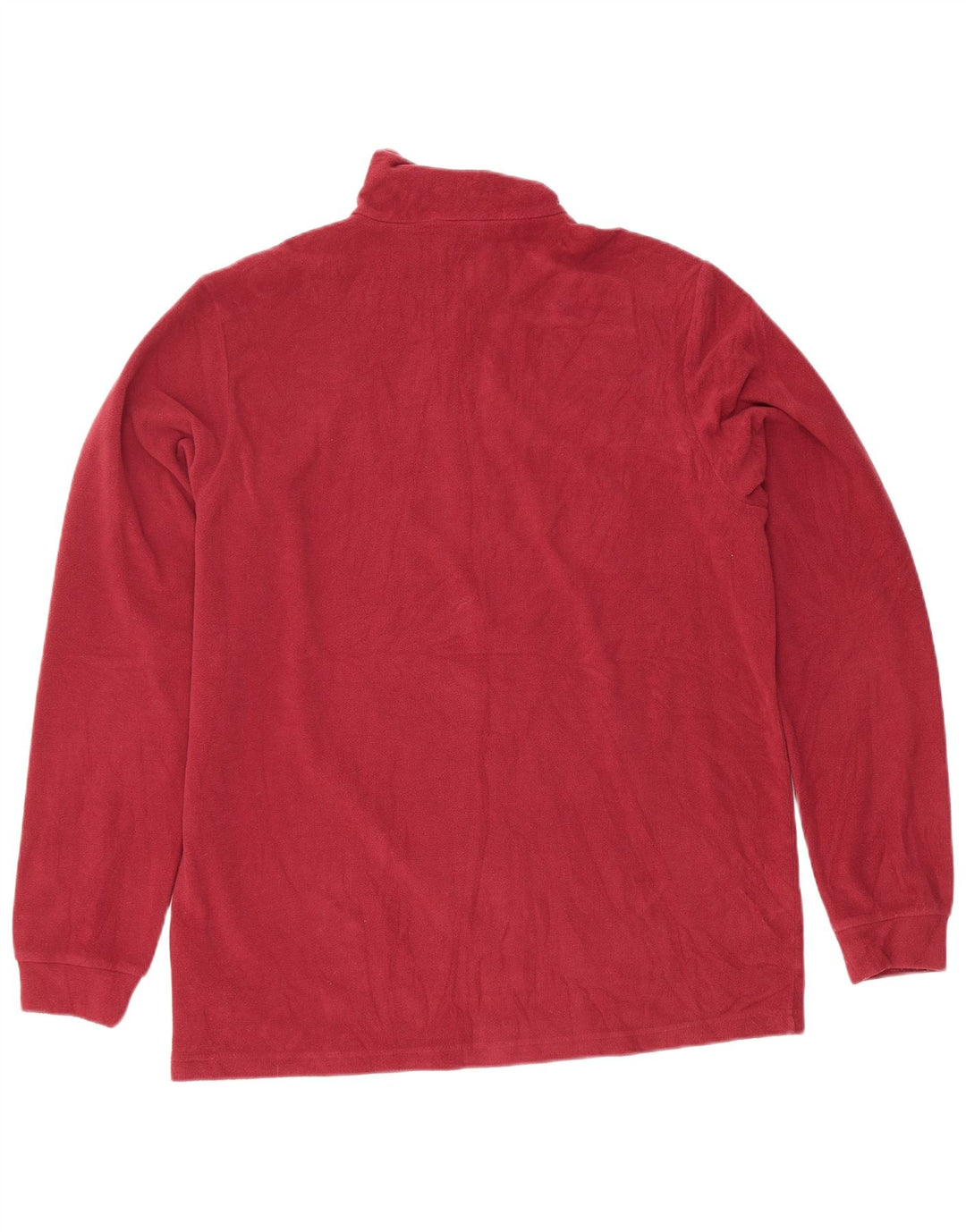 Lotto Hombre Jersey De Forro Polar Con Cremallera Y Cuello Medio Poliéster Rojo