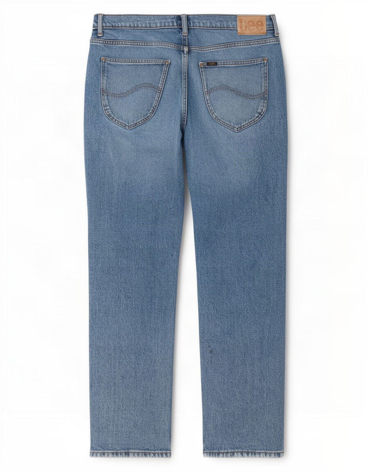 Lee Vaqueros Rectos West para Hombre W34 L32 Algodón Azul