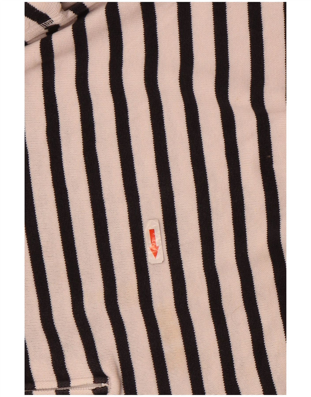 Slam Suéter tipo jersey con cuello y cremallera para mujer Reino Unido 44 Algodón a rayas blanco mediano