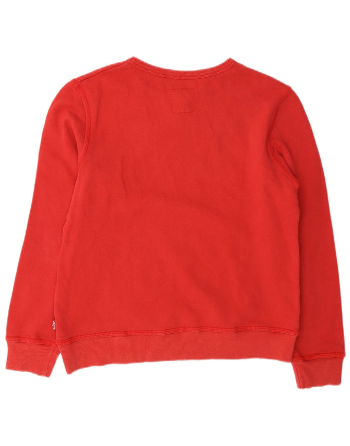 Levi's - Jersey con capucha para niño (11-12 años), color rojo