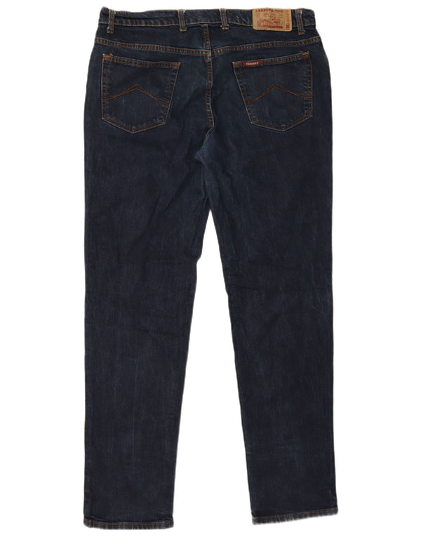 Carrera Mens 700 Regular Slim Jeans W40 L34 Algodón Azul