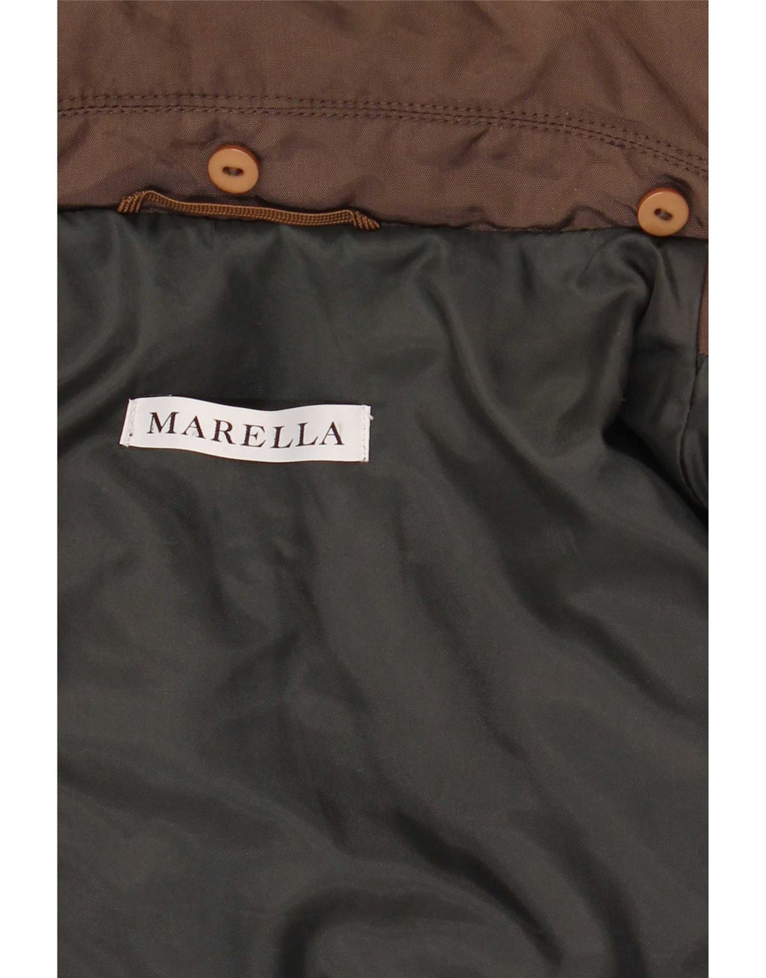 Marella Chaqueta Acolchada Para Mujer UK 44 Grande Poliamida Marrón