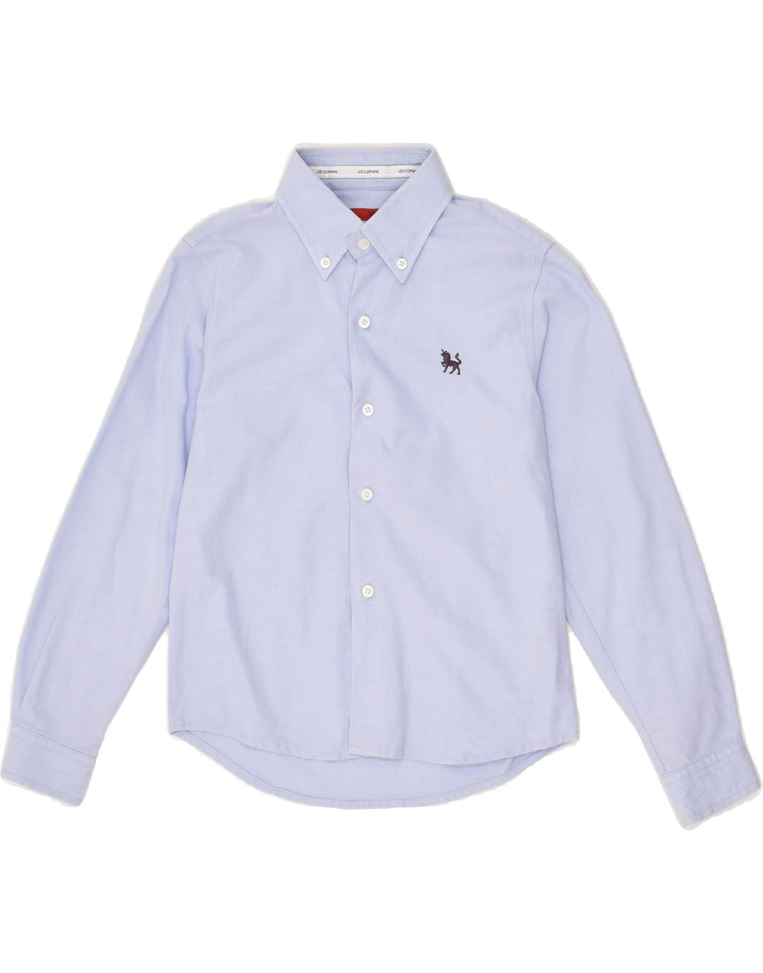 LES COPAINS Boys Shirt 7-8 Years Blue Cotton | Vintage Les Copains | Thrift | Second-Hand Les Copains | Used Clothing | Messina Hembry 
