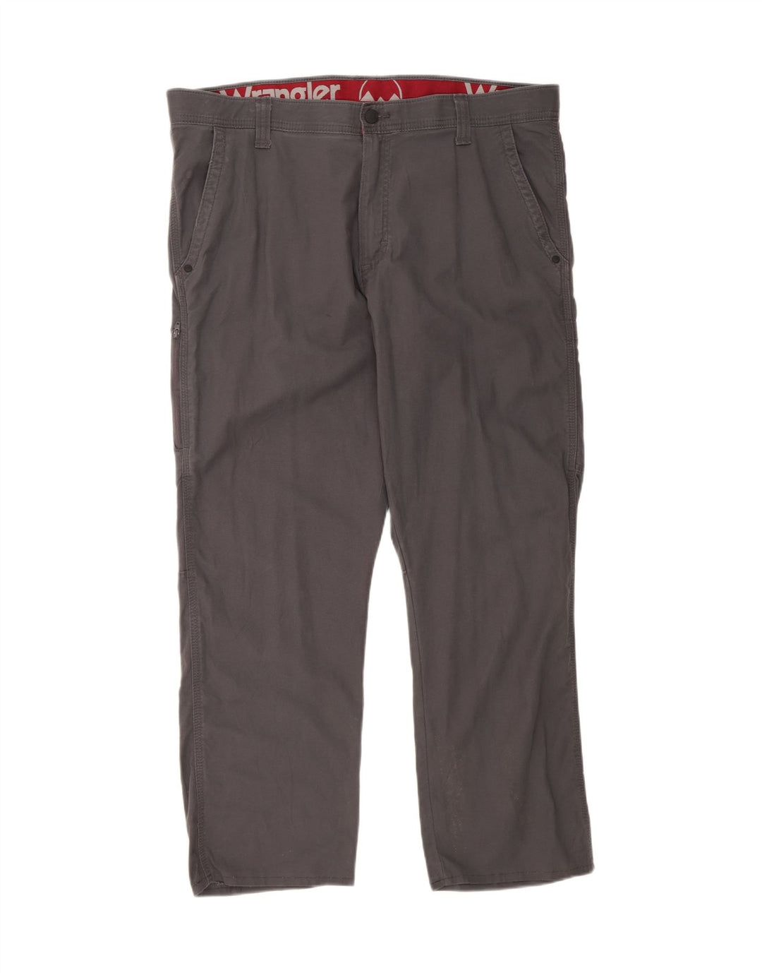 WRANGLER Mens Straight Cargo Trousers W38 L28 Grey Cotton Vintage Wrangler and Second-Hand Wrangler from Messina Hembry 