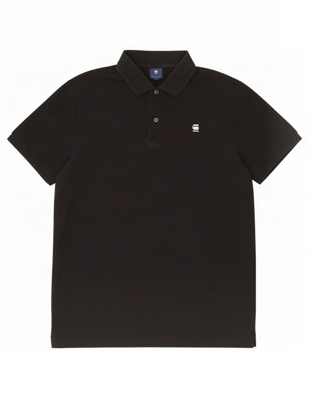 G-Star Polo para hombre de algodón negro mediano