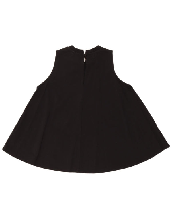 Sun68 Camiseta sin mangas de corte relajado para mujer UK 44 Grande Algodón negro