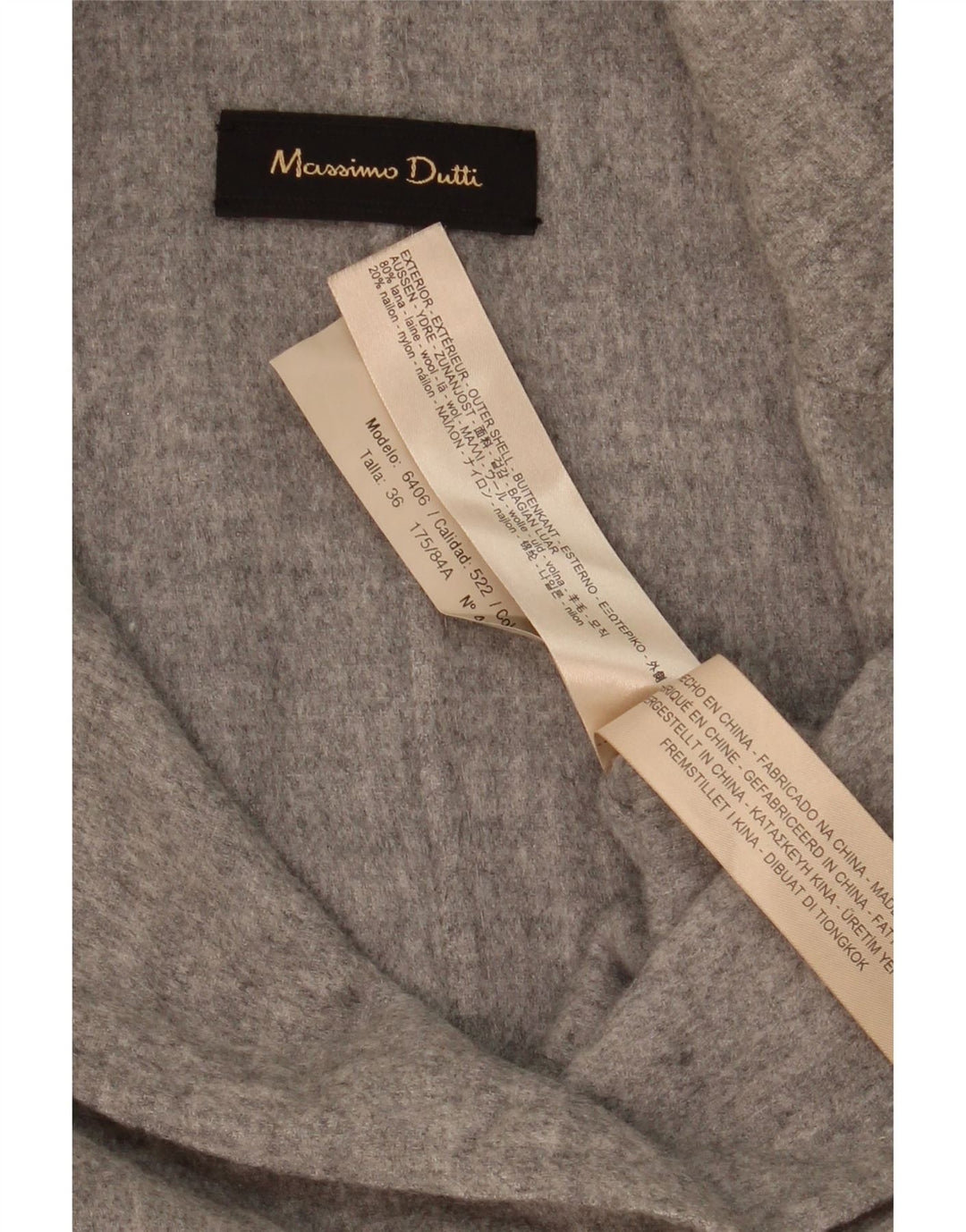 Massimo Dutti Chaqueta Blazer Extragrande De Doble Botonadura Mujer EU 36 XS Gris