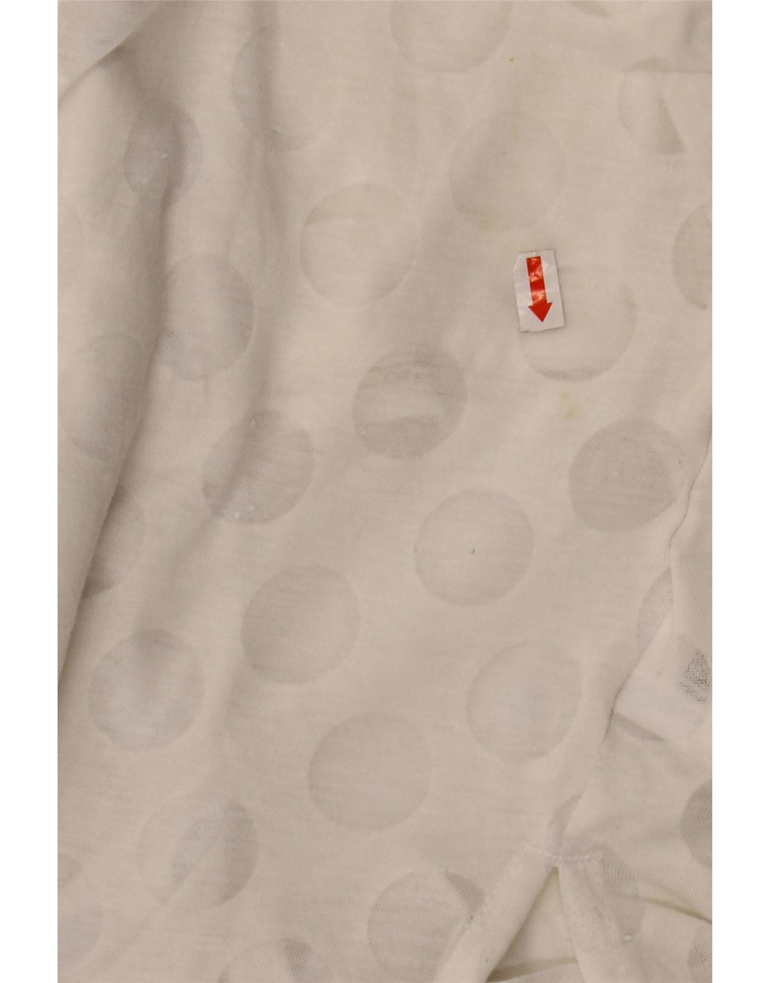 ADIDAS Mujer Chaleco Top UK 10 Pequeño Blanco Geométrico Poliéster