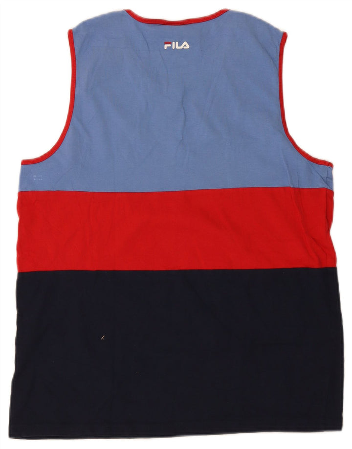 FILA Camiseta sin mangas para niño 15-16 años, multicolor