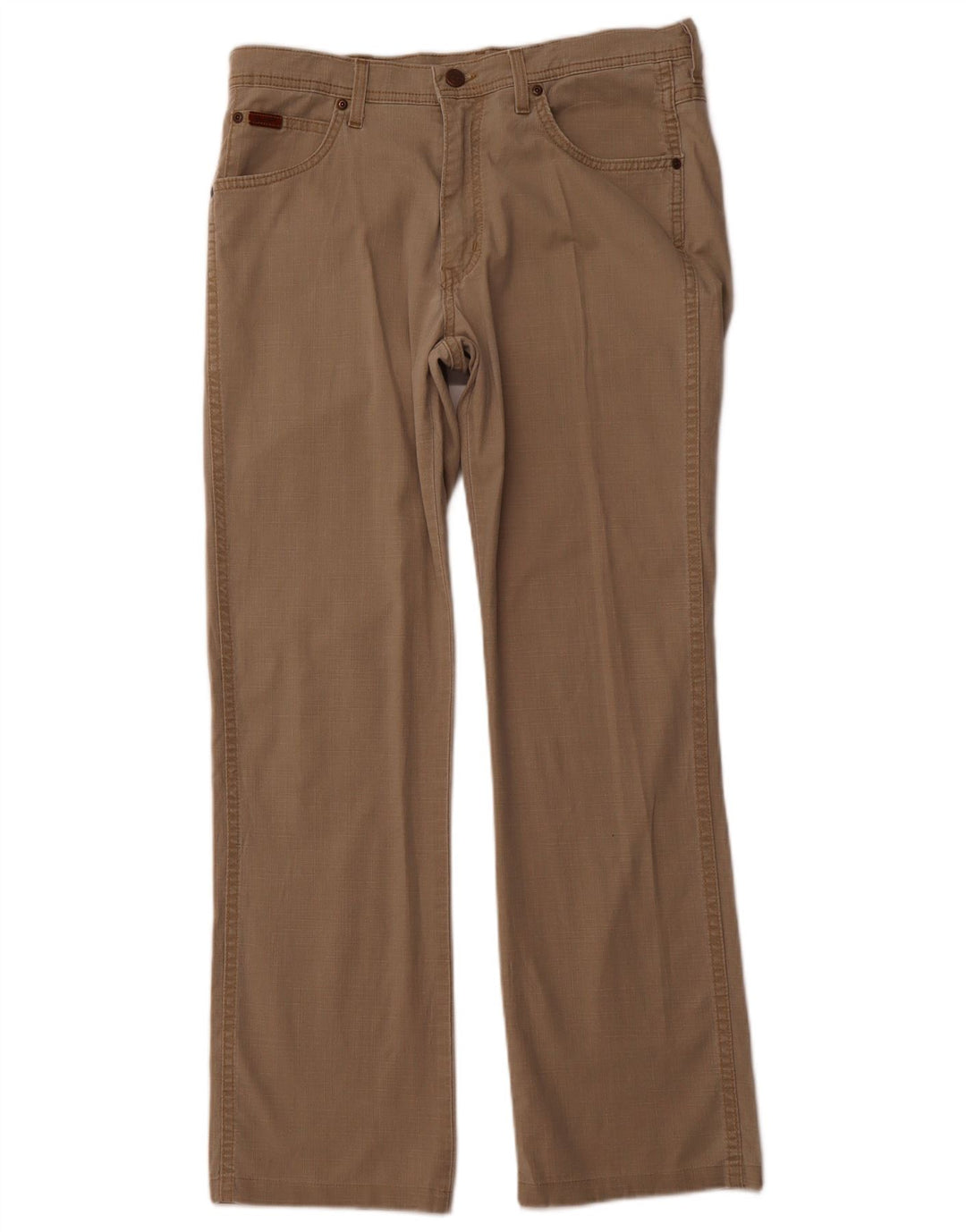 WRANGLER Pantalones casuales rectos elásticos Arizona para hombre W34 L30 Marrón