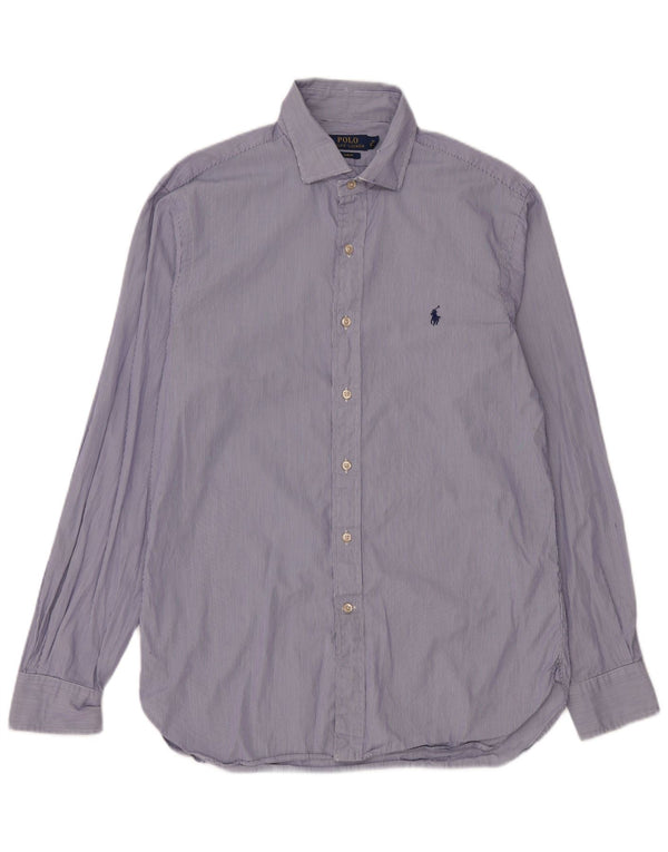 Polo Ralph Lauren Camisa para mujer Talla 40 16 Grande Azul marino Raya diplomática