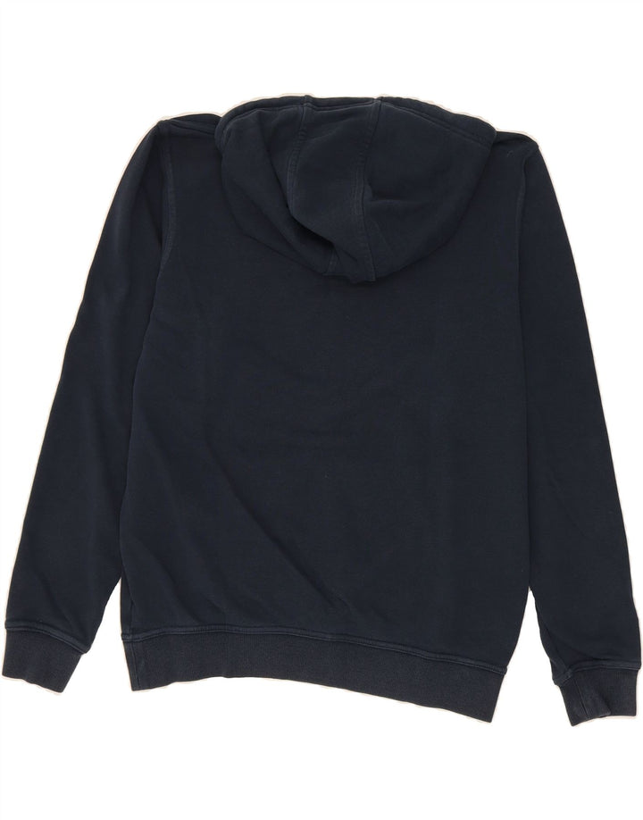 KAPPA Mens Graphic Hoodie Jumper Medium Navy Blue Cotton Vintage Kappa and Second-Hand Kappa from Messina Hembry 