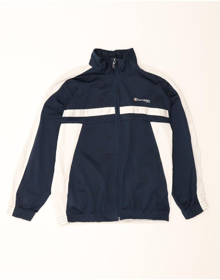 Champion Chaqueta de chándal para niños 11-12 años Azul marino Colorblock