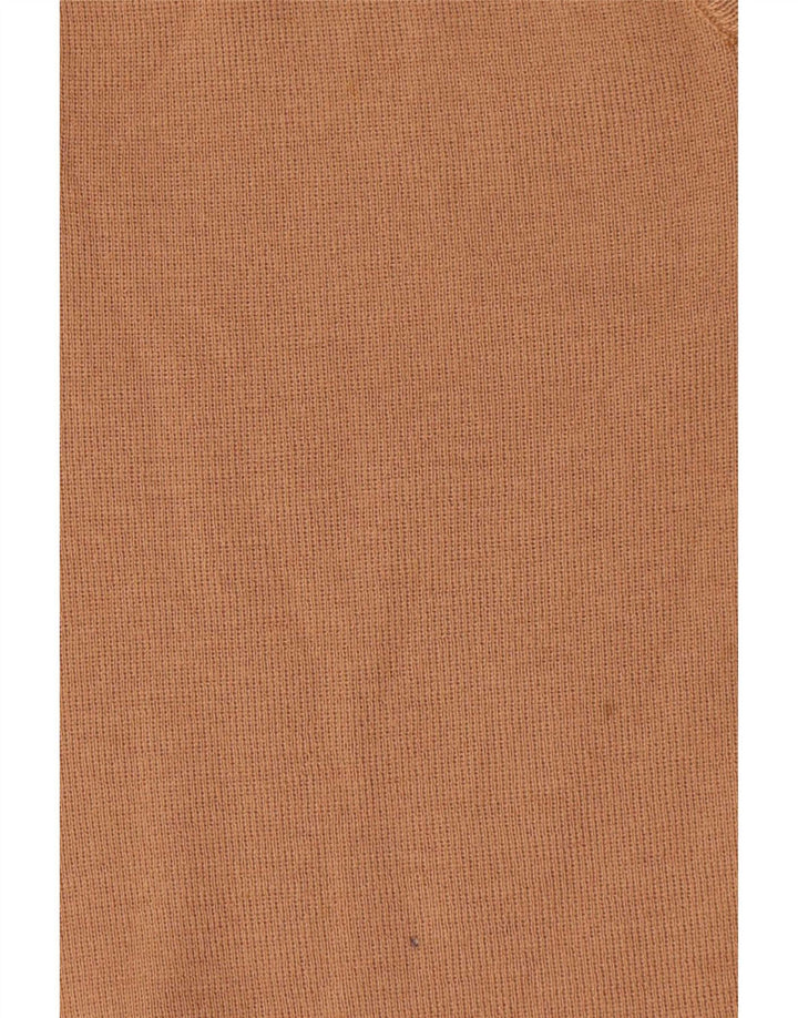 Vintage Hombres Chaleco Tank Top IT 48 Lana Beige Mediana