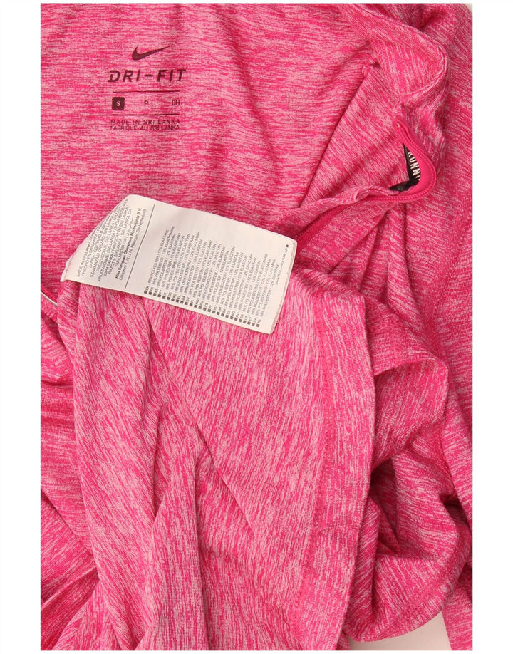 Nike - Chándal con cremallera y cuello para mujer, talla S, poliéster rosa
