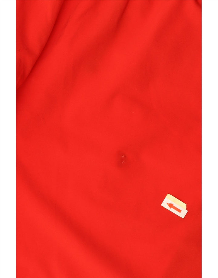 REEBOK Pantalones cortos deportivos para hombre Large Red Colourblock Poliéster