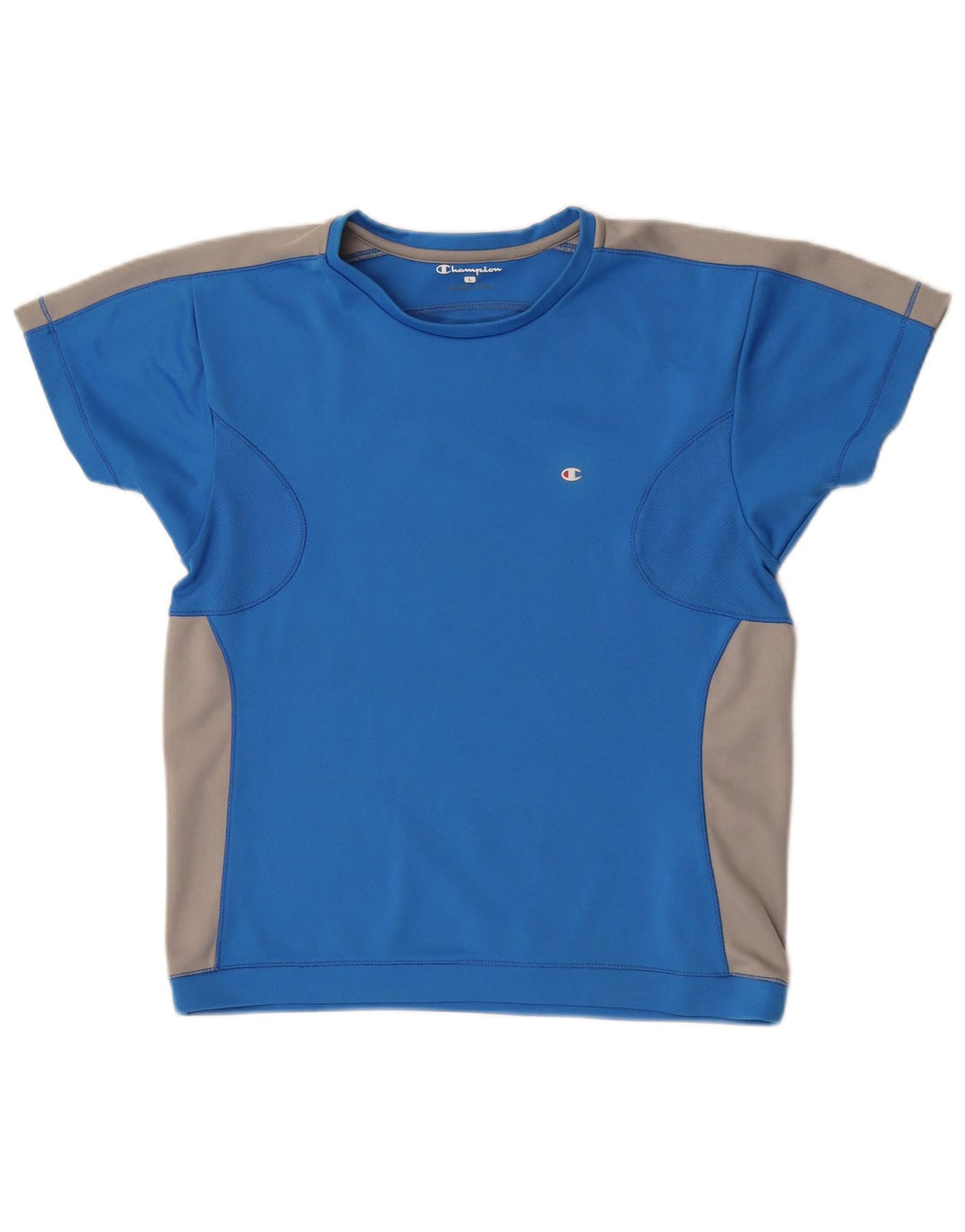 Champion Camiseta para mujer Top UK 44 Grande Azul Colorblock Poliéster