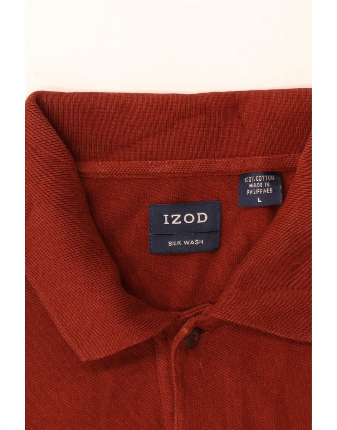 Izod Polo Hombre Grande Granate Algodón
