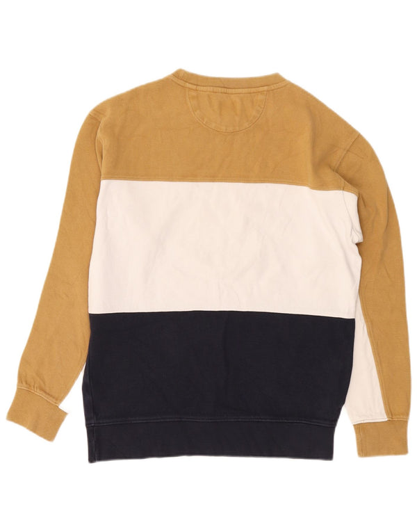 Zara Hombre Sudadera Jumper Medium Multicolor Colorblock Algodón