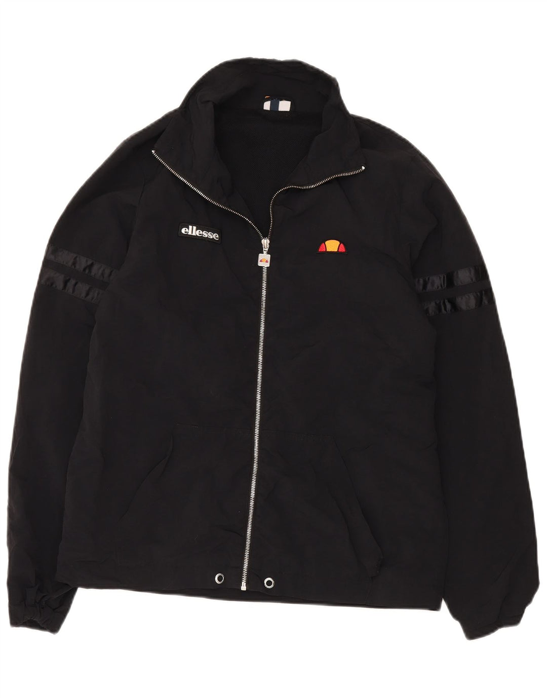 ELLESSE Chaqueta de chándal extragrande para mujer UK 10 Small Black