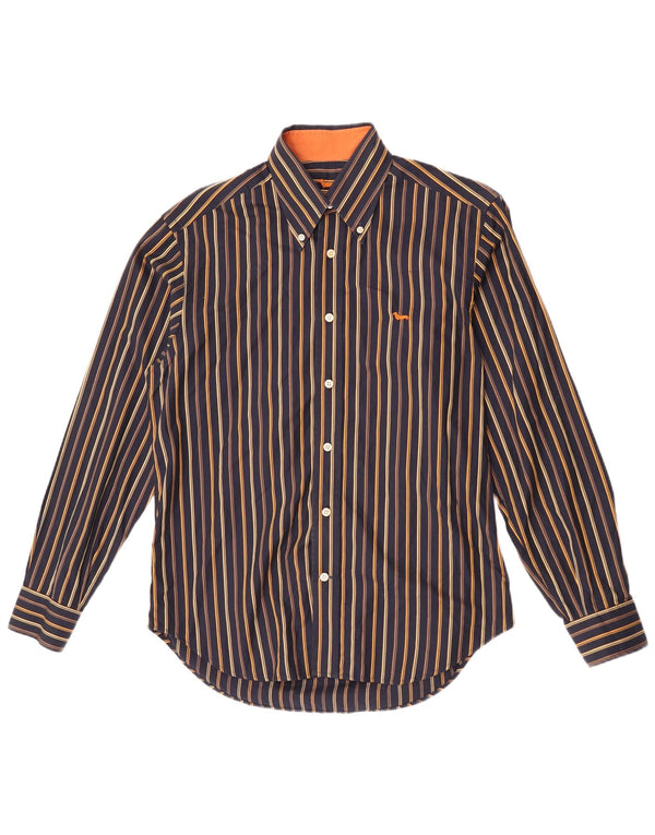 Camisa Harmont & Blaine Hombre Algodón Rayas Azul Marino Mediano