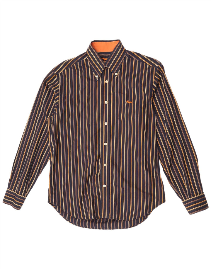 Camisa Harmont & Blaine Hombre Algodón Rayas Azul Marino Mediano