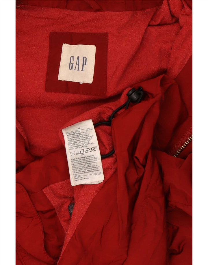 Chaleco acolchado con capucha para mujer Gap UK 44 Poliéster rojo mediano