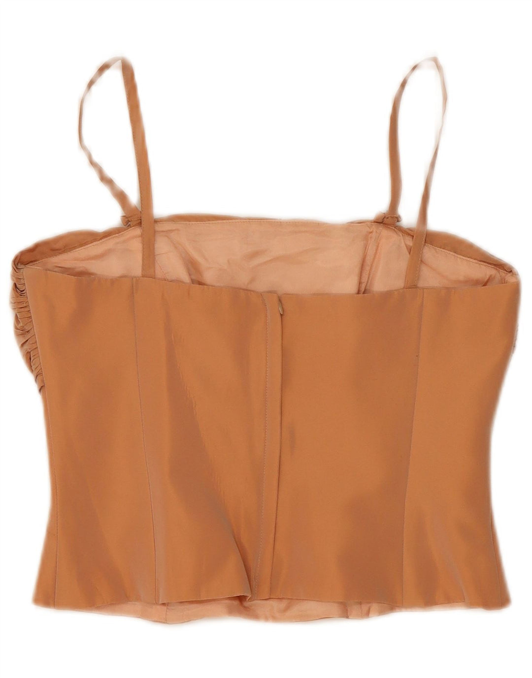Conjunto de falda vintage de 2 piezas para mujer IT 44 Medio W28 Acetato beige