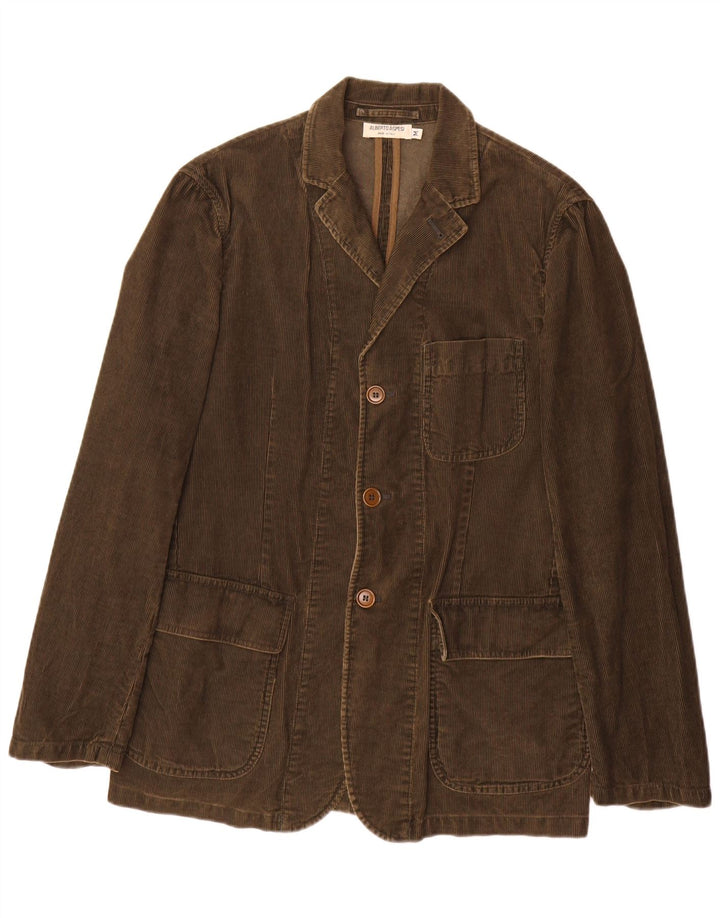 Alberto Aspesi Chaqueta tipo blazer de 3 botones para hombre UK 38 Algodón marrón medio