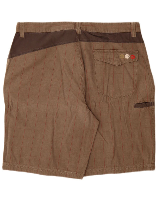 Nike - Pantalones cortos cargo para hombre XL W38 de algodón a cuadros grises