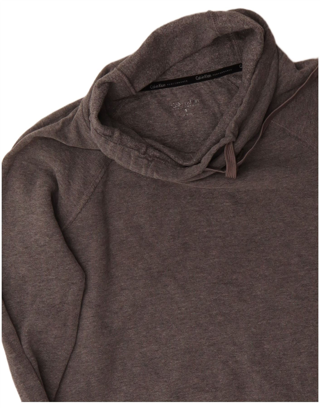 CALVIN KLEIN Sudadera con gráfico de rendimiento para mujer UK 10 Small Grey