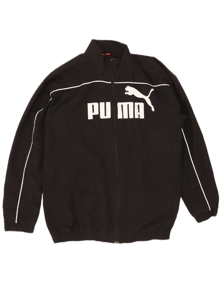 Puma Chaqueta de chándal gráfica para niño 15-16 años Negro Poliéster